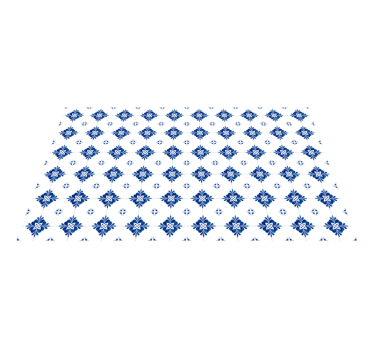 Vintage blue tile kitchen flooring - TenStickers