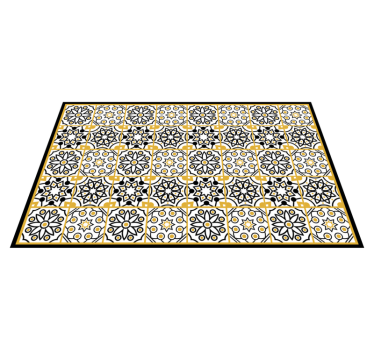 Portuguese motif  kitchen flooring - TenStickers