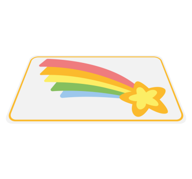 Colorful rainbow star carpet - TenStickers