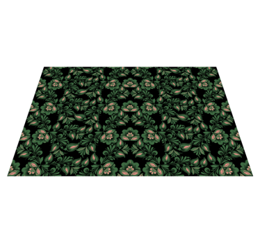 Floral Russian style ethnic style rugs - TenStickers