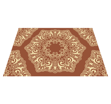 Beige antique Russian style ethnic style rugs - TenStickers