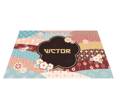 Colorful Pattern custom floor mat - TenStickers