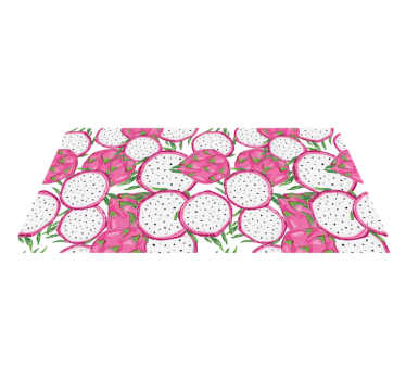 Tropical Fruit Concept kitchen mat - TenStickers