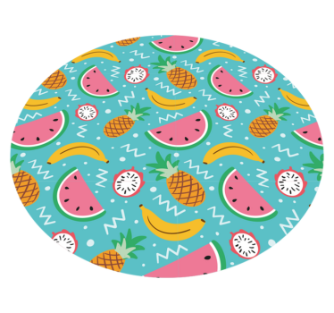 Exotic fruits mix kitchen flooring - TenStickers