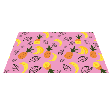 Exotic fruit delight kitchen mat - TenStickers