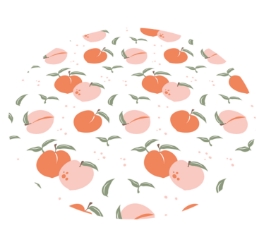 Peaches emojis pattern kitchen flooring - TenStickers