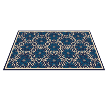Sophisticated Mosaic Arrangement bedroom carpet - TenStickers