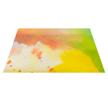 Vibrant watercolor burst texture rug - TenStickers