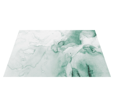 Soft green swirl marble rug - TenStickers
