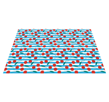 Cherry blossom display kitchen mat - TenStickers