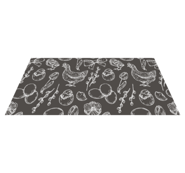 Spring chicken egg modern  animal mat - TenStickers