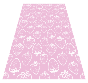 Strawberry Motif kitchen mat - TenStickers