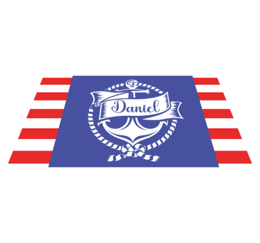 Nautical anchor design custom floor mat - TenStickers