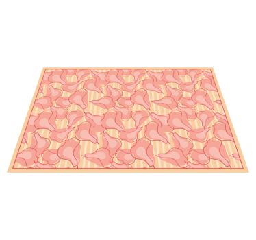 Cute Pink Patterns kitchen mat - TenStickers