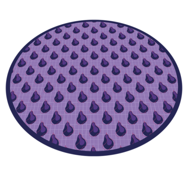 Purple Droplet Pattern kitchen mat - TenStickers