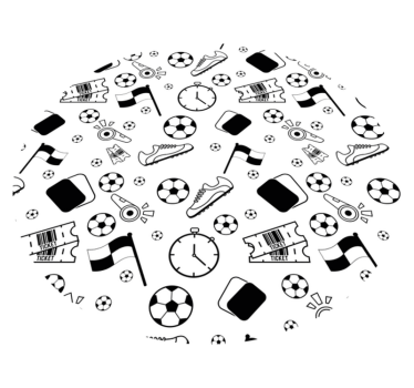 Sports Themed Fun game rug - TenStickers