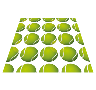 Tennis Ball Motif game rug - TenStickers