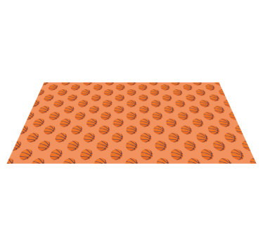 Basketball Concept game rug - TenStickers