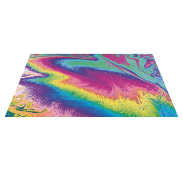 Marble rainbow texture rug - TenStickers