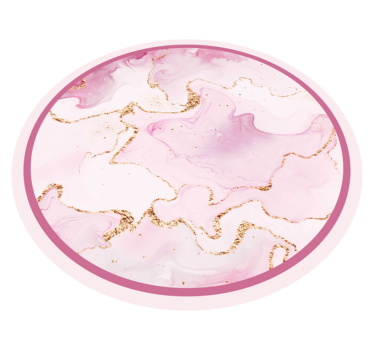 Elegant Pink Swirl marble rug - TenStickers