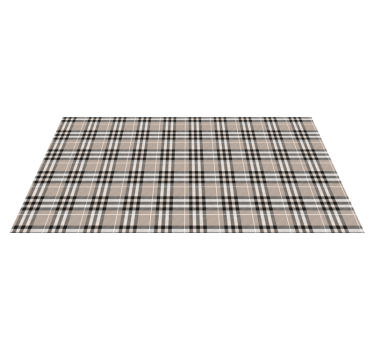 Traditional scottish grey tartan pattern kitchen flooring - TenStickers