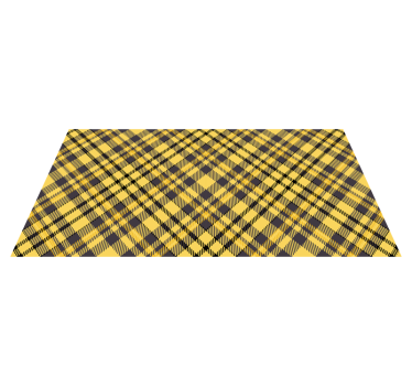 Plaid yellow print texture rug - TenStickers