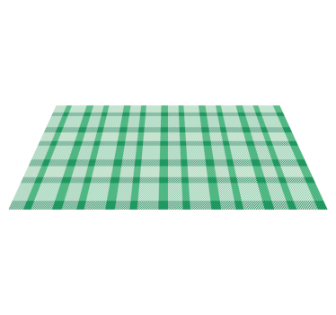 Green and white patterned squares rectangular vinyl rug - TenStickers