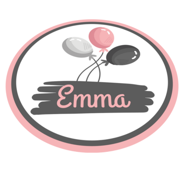Personalized Balloon Theme custom floor mat - TenStickers