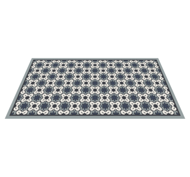 Hydraulic blue Gracia style tile mat - TenStickers