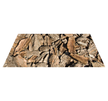 Brown rustic tree bark texture rug - TenStickers
