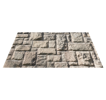 Gray surface stone effect rug - TenStickers