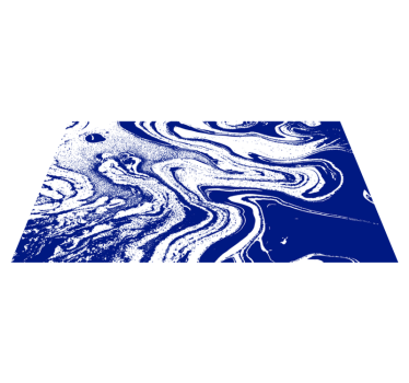 Bold Blue Swirls marble rug - TenStickers