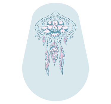 Lotus flower from the side  mandala mat - TenStickers