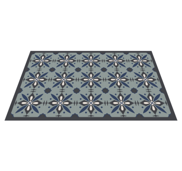 Hydraulics colored kitchen flooring - TenStickers