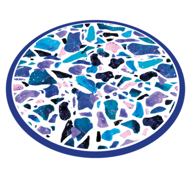 Colorful stone mosaic marble rug - TenStickers