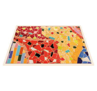 Detail colored ceramic mosaic tile mat - TenStickers