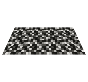Grey shade squares bathroom mat - TenStickers