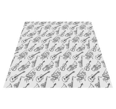 Texture rug musical instruments collection - TenStickers