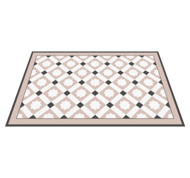 Gometric stars bathroom mat - TenStickers
