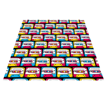 Texture rug retro audio cassettes - TenStickers