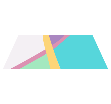 Texture rug in colorful geometric lines - TenStickers