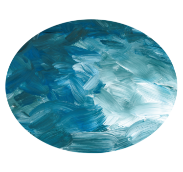 Blue paint strokes texture rug - TenStickers