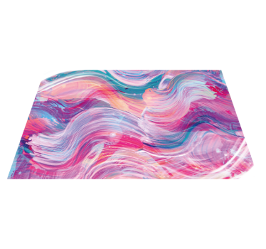 Texture rug with vibrant abstract curves - TenStickers