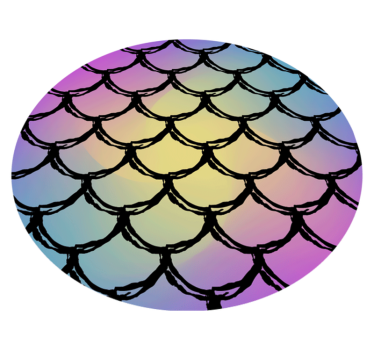 Bathroom mat with scales gradient pattern - TenStickers
