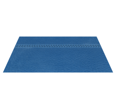 Texture rug with blue leather stitching - TenStickers