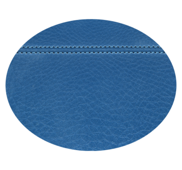 Texture rug in leather blue effect - TenStickers