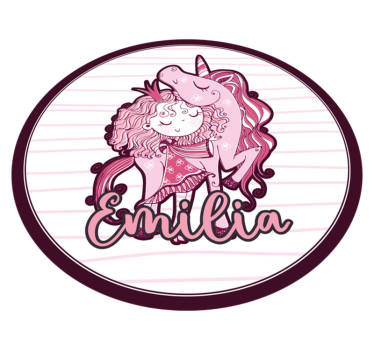 Cute Unicorn Duo custom floor mat - TenStickers