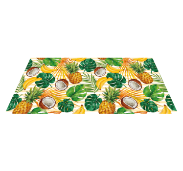 Tropical Fruit Paradise kitchen vinyl mat - TenStickers
