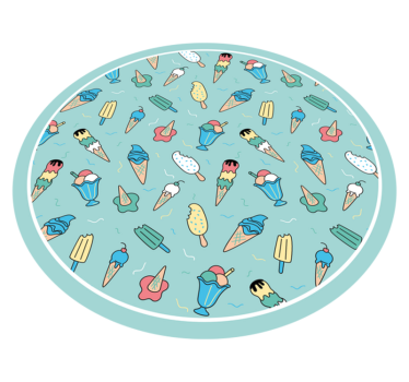 Frozen Treat Joy kids rug - TenStickers