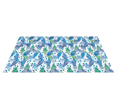 Tropical Bird Pattern kitchen vinyl mat - TenStickers